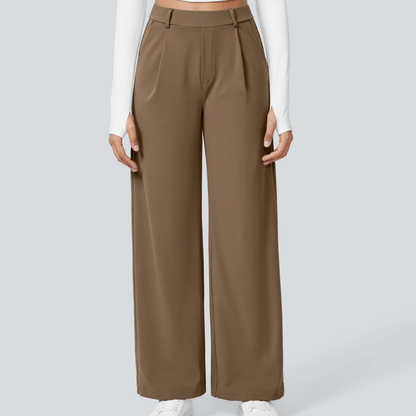 Pantalones elegantes de corte recto