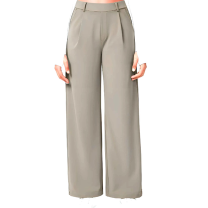 Pantalones elegantes de corte recto