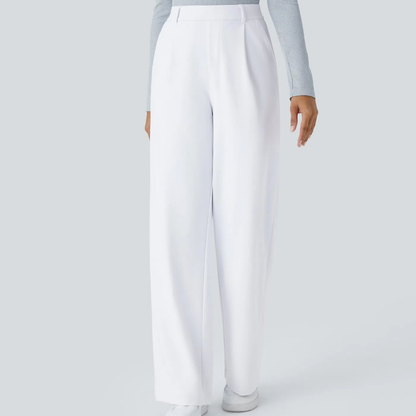 Pantalones elegantes de corte recto