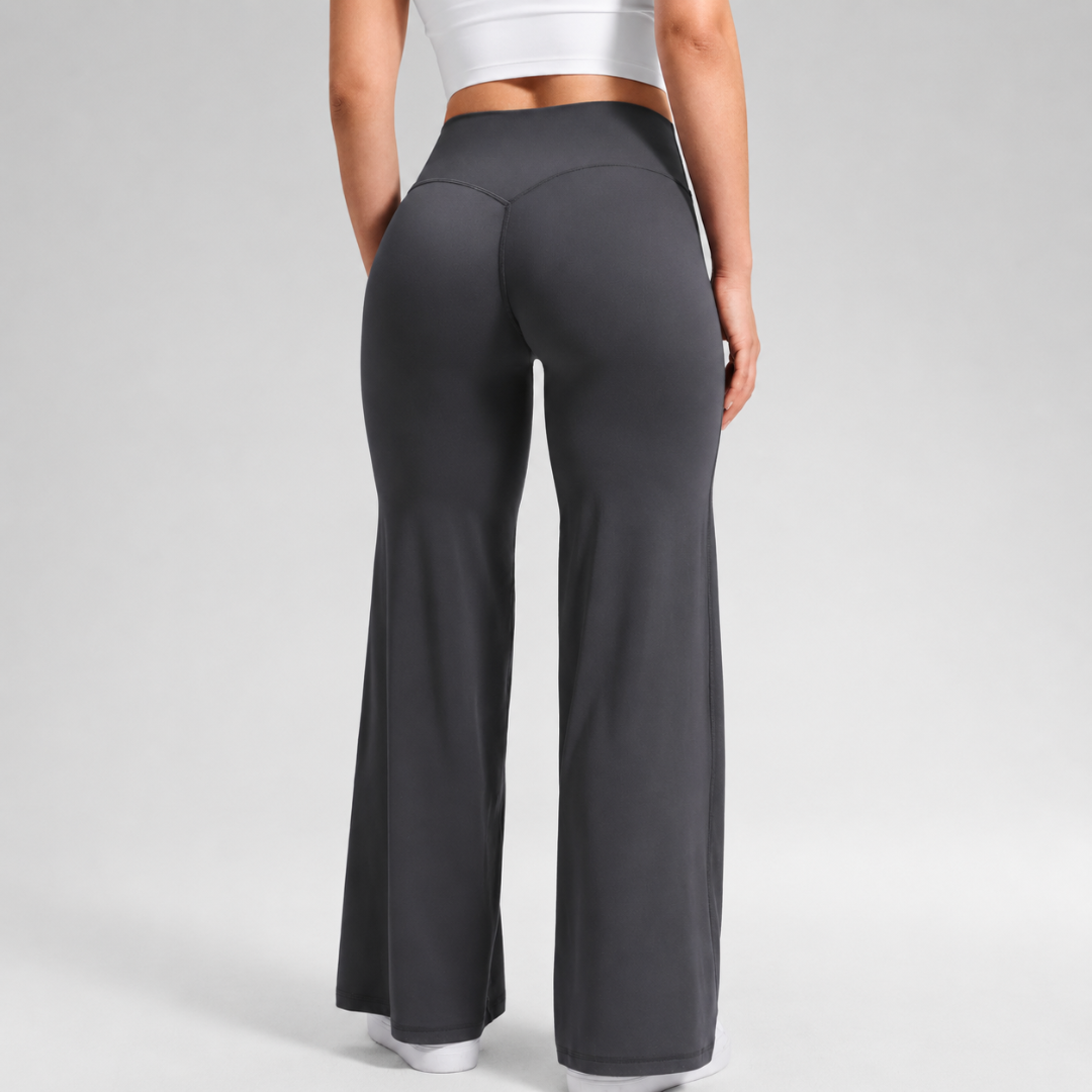 Pantalón Softretch de talle alto sin costura frontal