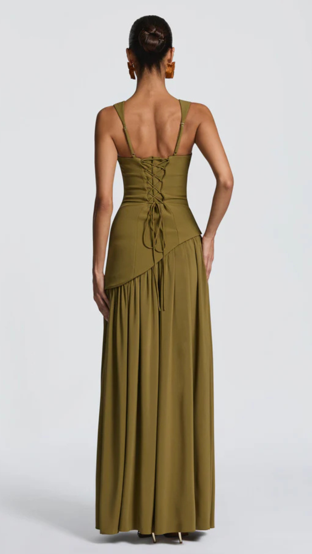 Elisa | Vestido Liso Con Abertura
