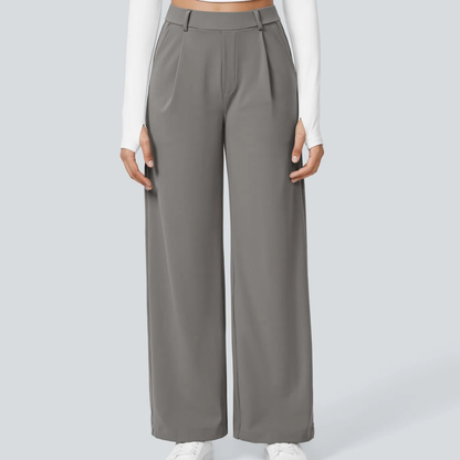 Pantalones elegantes de corte recto