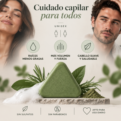 Champú Solido - Limpieza Profunda y Volumen