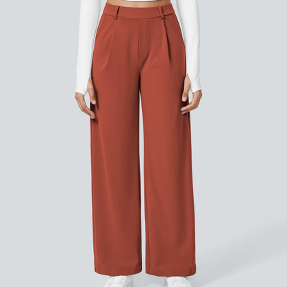 Pantalones elegantes de corte recto